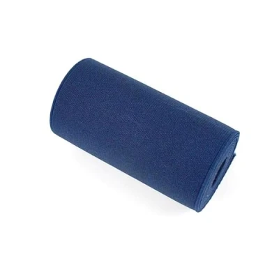 Abbildung von ELSKBRUN 2 Meter 10cm breites farbiges Gummiband, weiches Stretch Gummiband für Kleidung, DIY Nähzubehör, Navy blau,