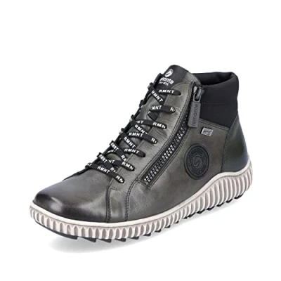 Abbildung von Remonte Schnürstiefelette, Blockabsatz, Stiefelette, Schnürboots, Flats im Used Look