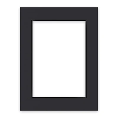 Abbildung von nielsen Conservation Passepartout Karton 1,5 mm Außenformat 30x40 cm für Bildformat 20,5x29,5 (auch DIN A4) Schwarz Glatte Oberfläche
