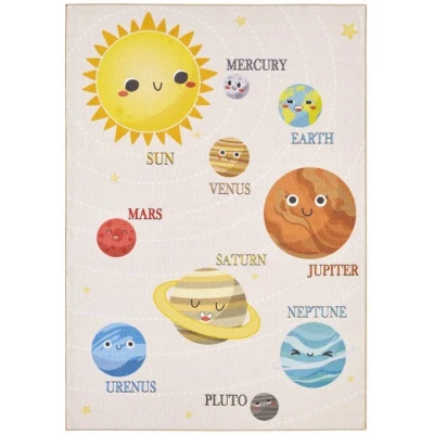 Abbildung von Teppich Planeten, SIMPEX24, Rechteckig, Höhe: 7 mm, Jungen Mädchen Babyzimmer Kinderzimmer