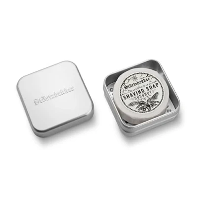Abbildung von Störtebekker Rasierseife &amp; Seifendosen Set Seifendose Aluminium inkl. in verschiedenen Varianten Vegane Handgefertigt Seifenmanufaktur (Kokos)