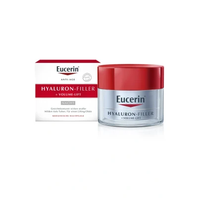 Abbildung von Eucerin Nachtpflege ANTI Aging Hyaluronfiller + Volumelift Antiaging, Damen, Größe: 50 ml,