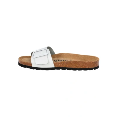 Abbildung von Palado Malta EGS Pantolette flach, Damen, Größe: 41, Weiss schwarz Schuhe