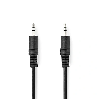 Abbildung von NEDIS Stereo Audiokabel 3.5 mm Stecker Vernickelt 10.0 m rund Schwarz Plastikbeutel