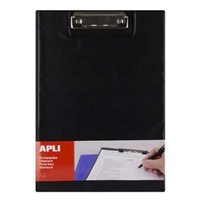 Abbildung von APLI 17204 Clipboard mit Klappe, Schwarz, A4