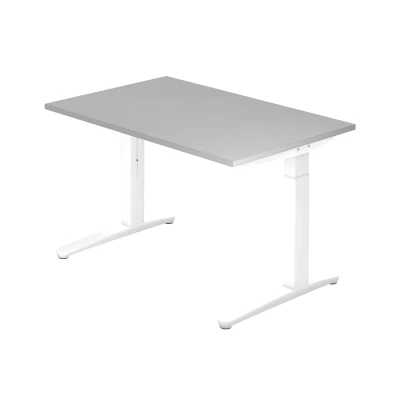 Abbildung von Hammerbacher Schreibtisch XB12 Grau/Weiß