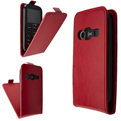 Abbildung von caseroxx Flip Cover für Doro 1360/1361 / 1362 (Flip Cover, rot)