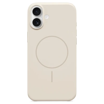 Abbildung von beats Case iPhone 16 Plus MagSafe, Kratzfeste Schutzhülle, passgenau, Innenfutter aus Mikrofaser Felsbeige