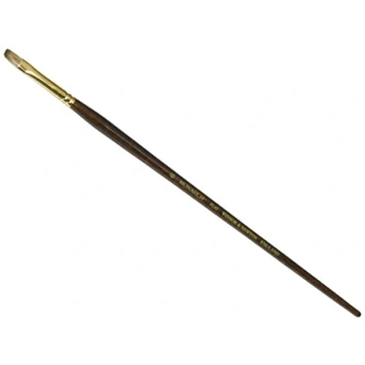 Abbildung von Winsor &amp; Newton 5502006 Monarch Pinsel Flachpinsel Nr.6 7mm, professioneller Synthetikhaarpinsel für Ölfarben oder Acrylfarben