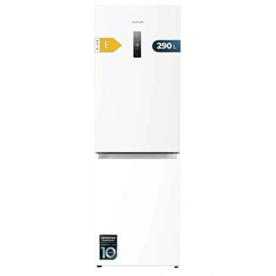Abbildung von Cecotec Kombi Kühlschrank 290L Bolero CoolMarket Combi 290 White. Höhe 185 cm und Breite 59,5 cm, Total NoFrost, niedriger Energieverbrauch, Schublade für frische Produkte, reversible Tür