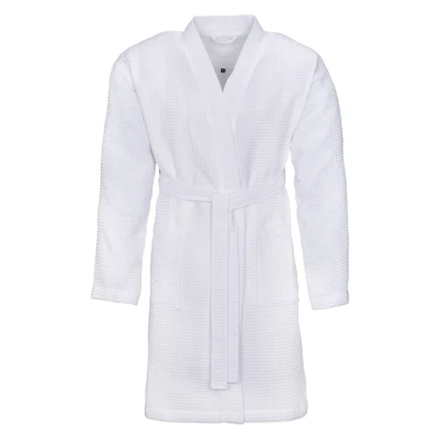 Abbildung von Vossen ROM Unisex Bademantel, Größe: Large, Weiss