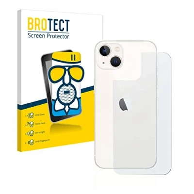 Abbildung von BROTECT Entspiegelungs Schutzglas für Apple iPhone 13 (Rückseite) Schutz Folie Panzerfolie Glas Matt [Extrem Kratzfest 9H, Anti Reflex]