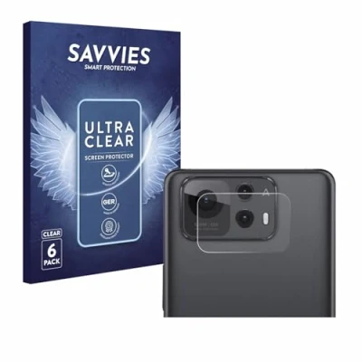 Abbildung von Savvies 6 Stück Schutzfolie für ASUS ZenFone 12 Ultra (NUR Kameraschutz) Displayschutz Folie Transparent