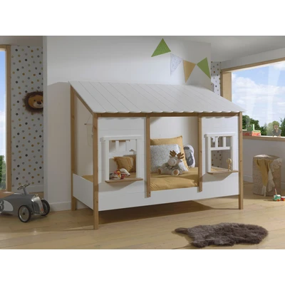 Abbildung von Vipack Kinderbett, (Made in Europe), Hausbett mit Lattenrost, wahlweise Bettschublade