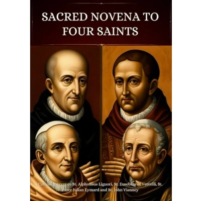 Abbildung von Sacred Novena to Four Saints: Catholic prayer St. Alphonsus Liguori, Eusebius of Vercelli, Peter Julian Eymard and John Vianney