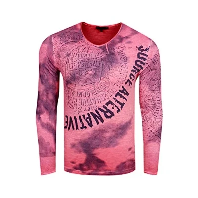 Abbildung von Rusty Neal Langarmshirt, Herren, Größe: Medium, Koralle