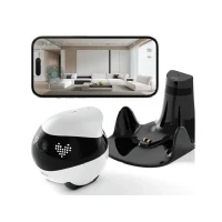Abbildung von Enabot Smart Home Kamera EBO Air 2: KI‑Begleitroboter mit HD‑Video, Interaktion &amp; Auto‑Tracking (Innenraum)