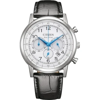 Abbildung von Citizen CA4630 02A Eco Drive Chronograph Herrenuhr mit Lederband