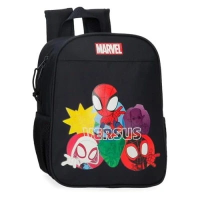 Abbildung von Marvel Joumma Versus Vorschulrucksack, anpassbar an Trolley, Schwarz, 21 x 25 10 cm, Polyester, 6,44 l, Talla única, Kindergarten Rucksack