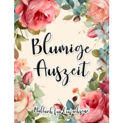Abbildung von Blumige Auszeit: Malbuch für Erwachsene zur Entspannung und zum Stressabbau