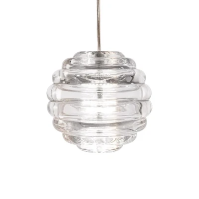 Abbildung von Tom Dixon LED Hängelampe Press Sphere, Ø 14 cm, transparent