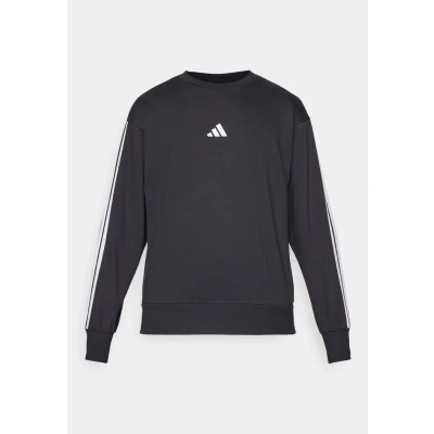 Abbildung von adidas Sportswear Essential Three Stripes French Terry Sweatshirt, Herren, Größe: Large, Black/white