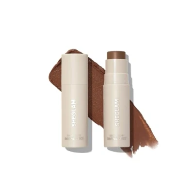 Abbildung von SHEGLAM Snatch &#039;n&#039; Define Creme Konturenstift, Langanhaltender Hochpigmentierter Schweißresistenter Gesichtsbronzer Makeup Camel Suede