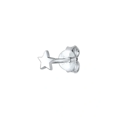 Abbildung von Elli Single Astro STAR Ohrringe, Damen, Größe: One Size, Silber