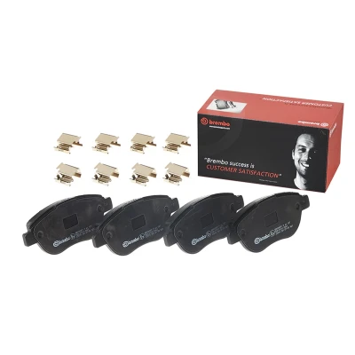 Abbildung von BREMBO P 61 137 Bremsbelagsatz exkl. Verschleißwarnkontakt mit Anti Quietsch Blech Zubehör CITROËN: C4 I Schrägheck, Coupe, Limousine