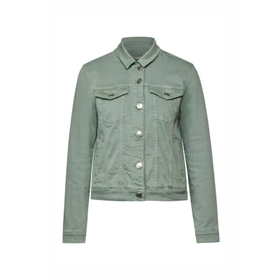 Abbildung von Street One Jeansjacke, Damen, Größe: 38, Grün