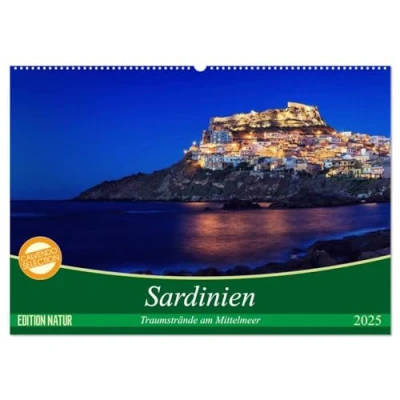 Abbildung von Sardinien Traumstrände am Mittelmeer (Wandkalender 2025 DIN A2 quer), CALVENDO Monatskalender
