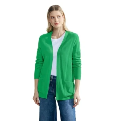 Abbildung von Cecil Offene Strickjacke, Damen, Größe: Small, Grün