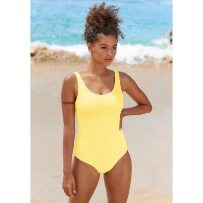 Abbildung von Lascana Swimsuit Valeria Badeanzug, Damen, Größe: SxC/D, Yellow