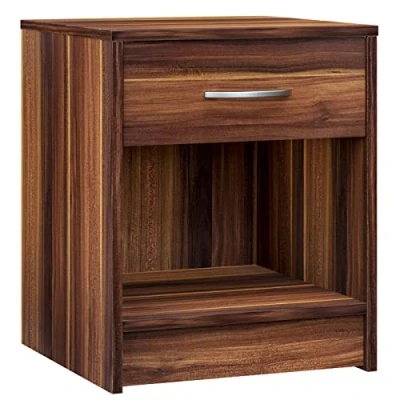 Abbildung von Casaria® Nachttisch 50x40x35cm mit Schublade Holz Modern Offen 50cm Komforthöhe Boxspringbett Schlafzimmer Nachtschrank Nachtkästchen Nachtkommode