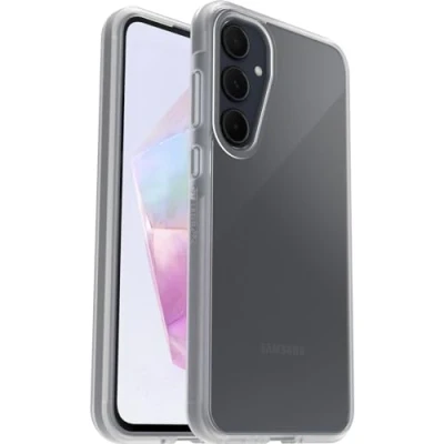 Abbildung von OtterBox Sleek Hülle für Samsung Galaxy A35 5G, stoßfest, sturzsicher, ultraschlank, schützende Hülle, Getestet nach Militärstandard, Transparent Keine Einzelhandelsverpackung