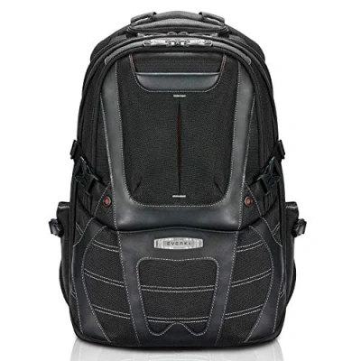 Abbildung von Everki EKP133B Concept 2 Premium Laptop Rucksack für Notebooks bis 17 Zoll mit patentiertem Eckenschutzsystem, RFID Fach, Brillen Hartschalenfach, Trolley Lasche, Schwarz (Noires), 50 centimeters