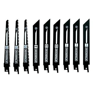 Abbildung von Parkside Sägeblatt Set 9 Stück für Säbelsäge PSSA 18 A1 LIDL IAN 104447 3x Holz, Metall, Bimetall