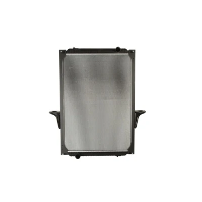 Abbildung von NRF 529564 Kühler, Motorkühlung Aluminium 970 716 48 mit Rahmen Kühlrippen gelötet