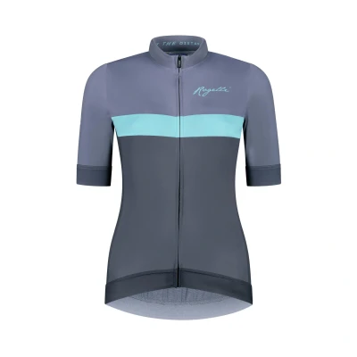 Abbildung von Rogelli Prime Radtrikot Damen Fahrradtrikot Kurzarm Blau/Türkis Größe L