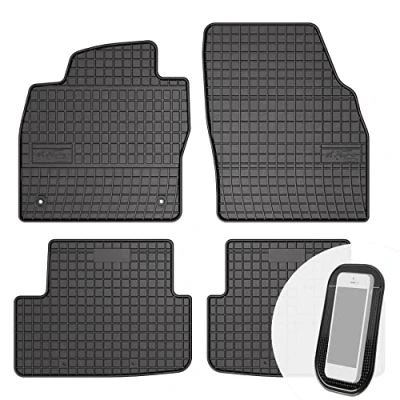 Abbildung von Gummimatten Auto Fußmatten Gummi Automatten Passgenau 4 teilig Set passend für VW Polo VI, Seat Ibiza V ab 2017