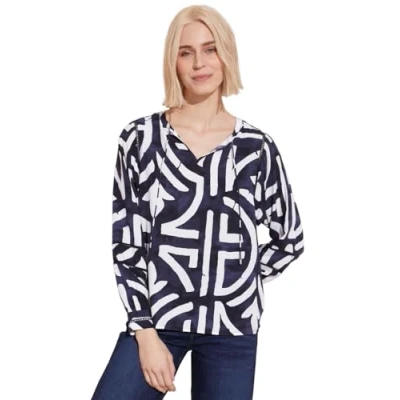 Abbildung von Street One Print Bluse, Damen, Größe: 40, Blau