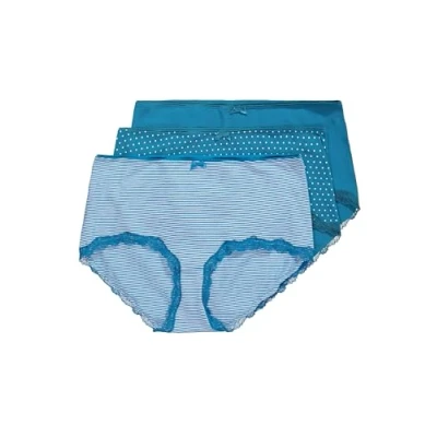 Abbildung von Ulla Popken 3 PACK OF Hipster Panties, Damen, Größe: 54/56, Sapphire