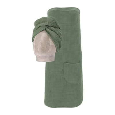 Abbildung von Vossen Kilt &quot;Wellness Set&quot;, (2 St., Turban), Spa Dress + Turban in einem Set inkl. Geschenkverpackung