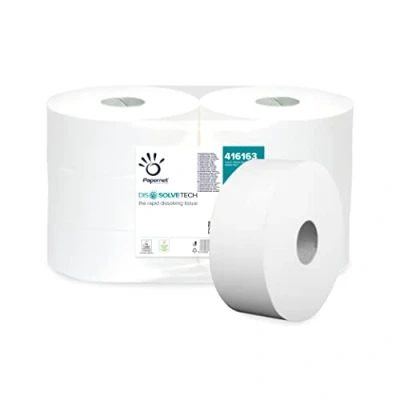 Abbildung von Papernet Maxi Jumbo Toilettenpapier Dissolve Tech 6970 gr