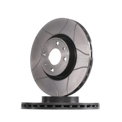 Abbildung von BREMBO MAX LINE 09.4939.75 Bremsscheibe 284 22 4 innenbelüftet, geschlitzt beschichtet mit Schrauben ABARTH: 500 / 595 695 Schrägheck