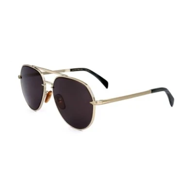 Abbildung von David Beckham Unisex Db 7037/g/s Sunglasses, F6W/IR Gold Horn, 62