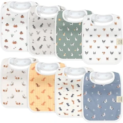 Abbildung von KeaBabies 8 Pack Bio Baby Lätzchen für Junge, Mädchen Drool Mädchen, Jungen, Lätzchen, (Pets &amp; Paws)