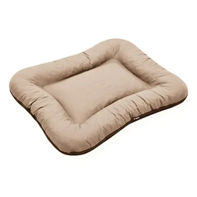 Abbildung von 4L Textil KLEO Hundebett XL Grosse Hunde waschbar Hundematratze Hundekissen XXL (L 110x90 cm, Beige(Mit Reißverschluss))