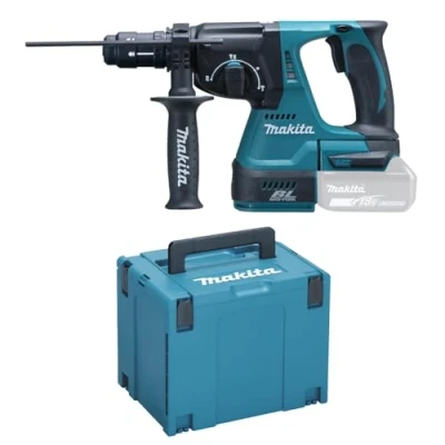 Abbildung von Makita DHR243ZJ, Schwarz, Blau, 2,4 cm, 2 J, 4700 BPM, 1,3 2,7 cm SOLO