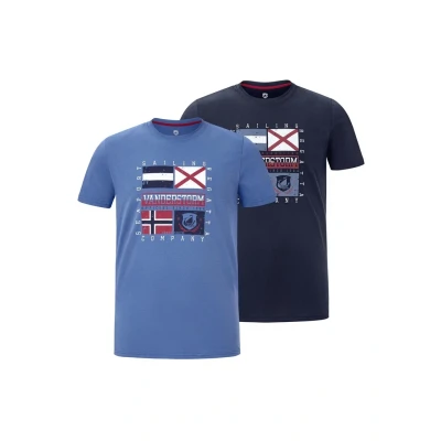 Abbildung von Jan Vanderstorm 2 PACK Tshirt print, Herren, Größe: 3XL, Dark blue